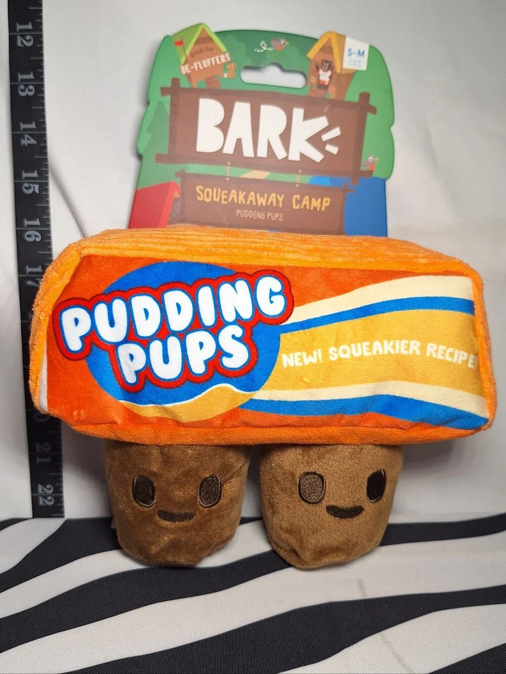 NWT Bark Pudding Pups Dog Toy S-M